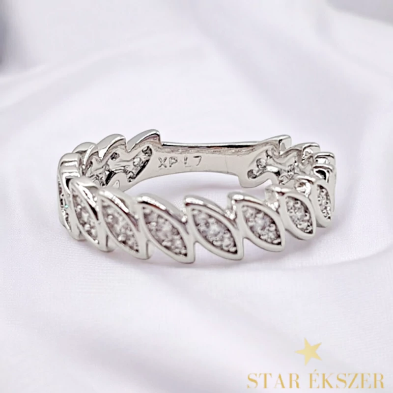 Lunea White antiallergén köves gyűrű 57-es