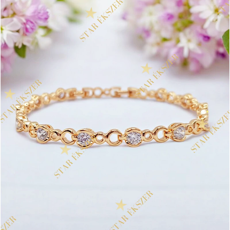 Elma 18K antiallergén karkötő 17/19cm