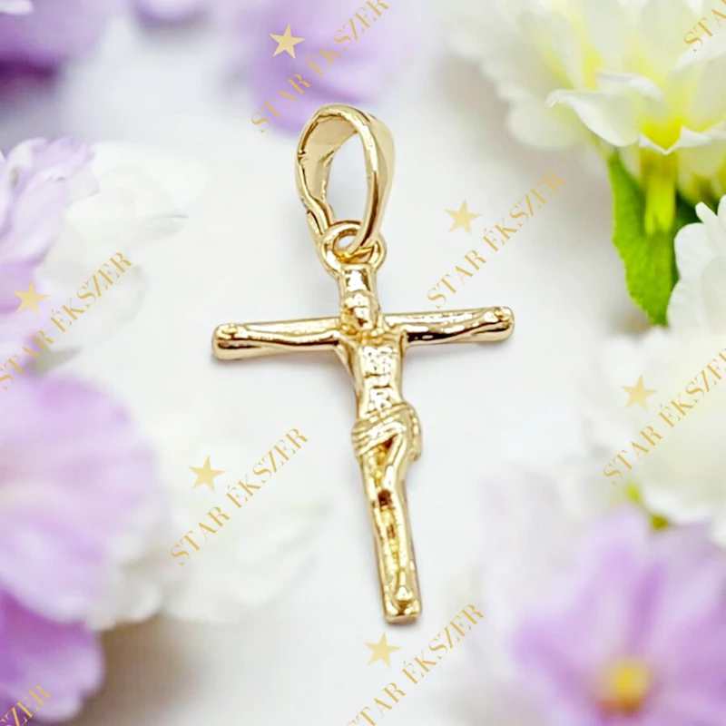 Divina 14K antillergén keresztes medál