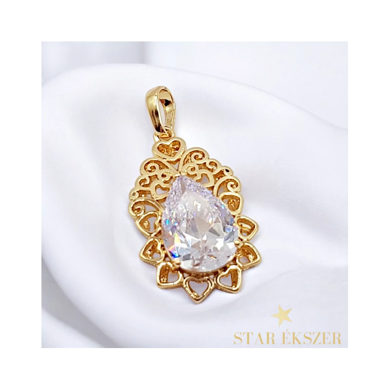 Esme 14K antillergén extra köves medál