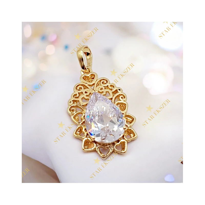 Esme 14K antillergén extra köves medál