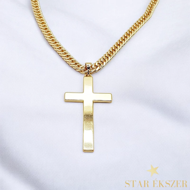 Jack 14K antiallergén kereszt medálos nyaklánc 60cm