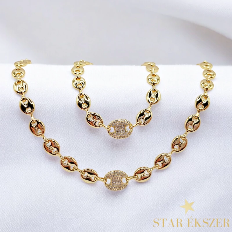 Gigi 14K GF. antiallergén Ékszerszett 45/20cm