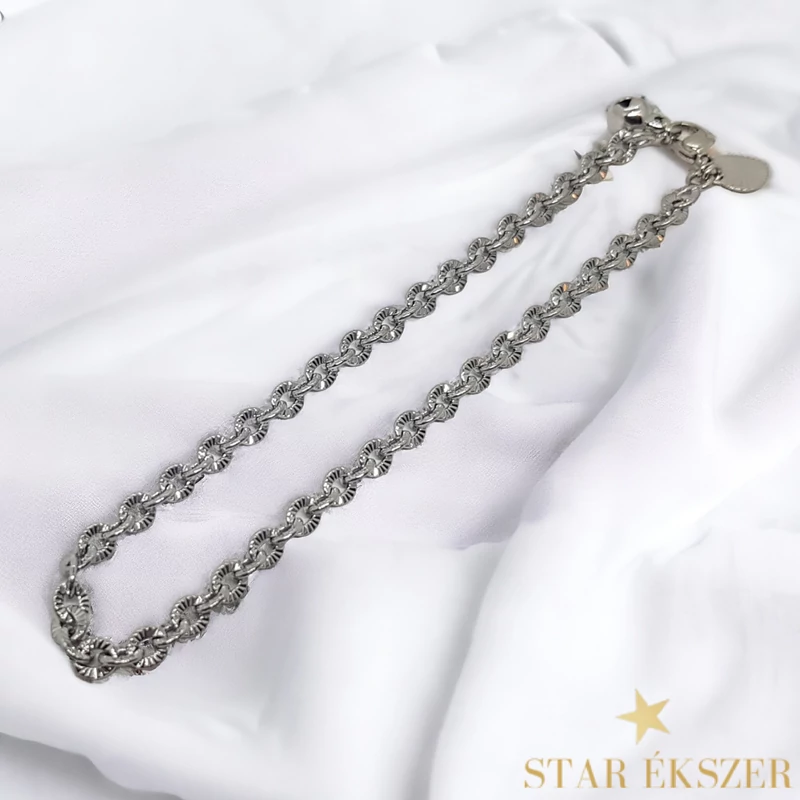 Krizia White Gold Filled Antiallergén Bokalánc 26cm
