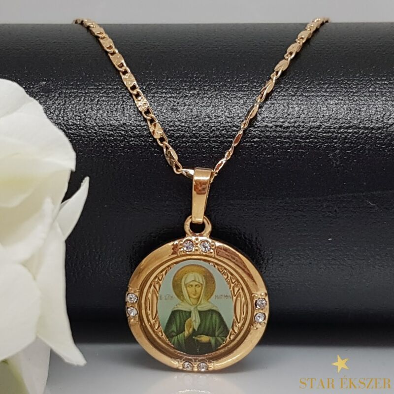 Szűz Mária medálos Gold Filled Nyaklánc 50cm
